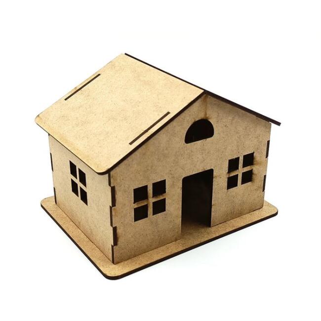 3D Lazer Kesim Ahşap Maket Ev - 2