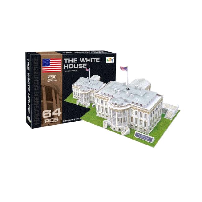 3D Puzzle Beyaz Saray 64 Parça - 1