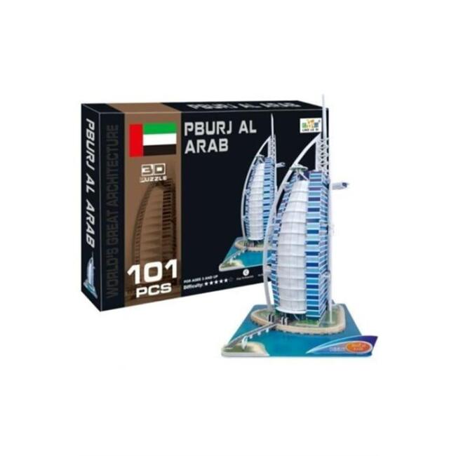 3D Puzzle Pburj Al Arab 101 Parça - 1