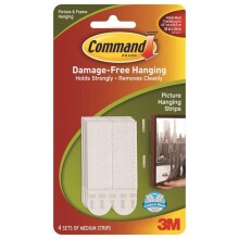 3M Command Orta Boy Cırt Çerçeve Asma Bandı 4'lü 17201-CIS - 3M (1)