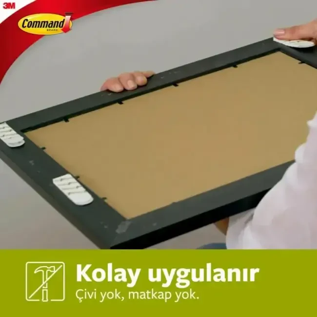 3M Command Orta Boy Cırt Çerçeve Asma Bandı 4'lü 17201-CIS - 5