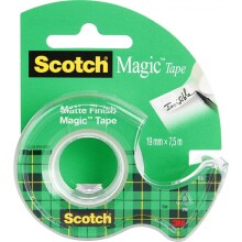 3M Scotch Magic Görünmez Bant 19 mm x 7,5m + Bant Makinesi - 1