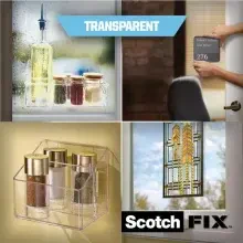 Scotch Fix Çift Taraflı Şeffaf Montaj Bandı 19 mm 1.5 Metre 40041915 - 4