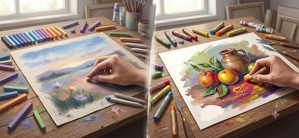 Soft Pastel ve Yağlı Pastel Boya Arasındaki Farklar