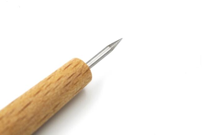 Abig Gravür Kazıma Kalemi Ahşap Saplı 15 cm 1,5x45mm - 2