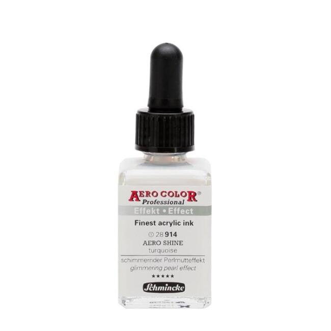 Aero Color Effect Akrilik Mürekkep Aero Shine 28 ml Turquoise 914 - 1