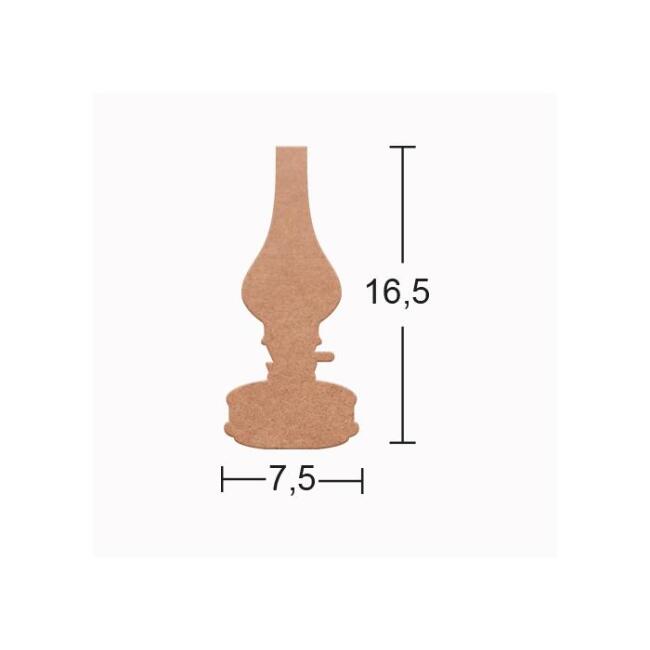 Ahşap Gaz Lambası 18 mm - 1