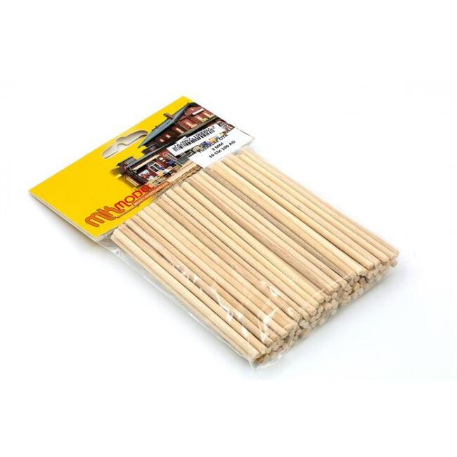 Ahşap Gürgen Yuvarlak Çıta 3Mm 10Cm 100Lu - 2