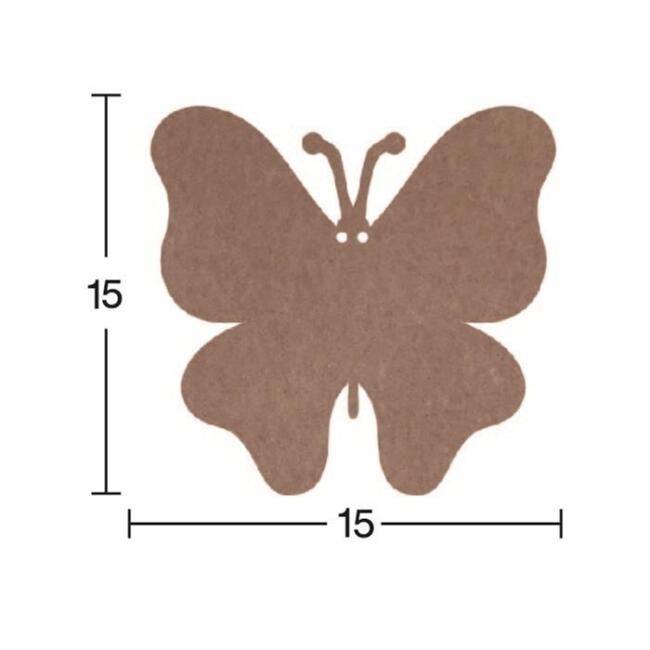 Ahşap Kelebek 18 mm - 1