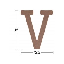 Ahşap V Harfi 18 mm H27 - İstanbul Hobi
