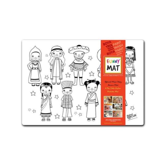 Akademi Çocuk Funny Mat Dünya Çocukları - 1