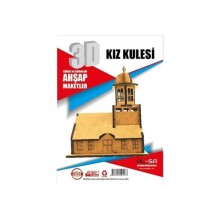 Al-Sa Maket Ahşap 3D Kız Kulesı N:138 - Al-Sa (1)