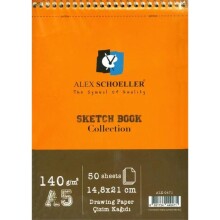 Alex Schoeller A5 Eskiz Defteri 140 g 50 Yaprak - Alex Schoeller