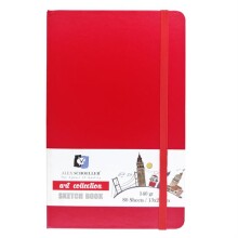 Alex Schoeller Art Collection Sketch Book Eskiz Defteri Kırmızı 140 g 13x21 cm 80 Yaprak - 1