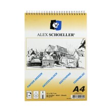 Alex Schoeller Eskiz Defteri 90 g A4 60 Yaprak - Alex Schoeller