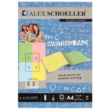 Alex Schoeller Renkli Çizgili Bloknot A4 60 Yaprak - 1