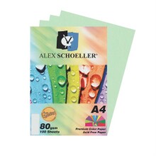 Alex Schoeller Renkli Kağıdı 80 g A4 100’lü Açık Yeşil - Alex Schoeller