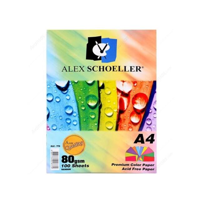 Alex Schoeller Renkli Kağıdı 80 g A4 100’lü Somon - 1