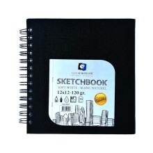 Alex Schoeller Sketch Book Eskiz Defteri 12x12 cm 120 g 70 Yaprak - Alex Schoeller