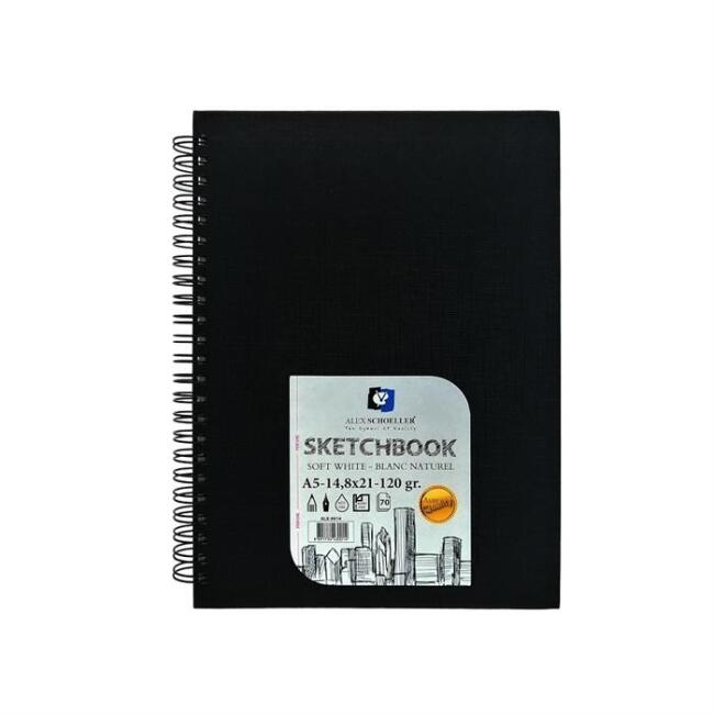Alex Schoeller Sketch Book Eskiz Defteri A5 120 g 70 Yaprak - 1