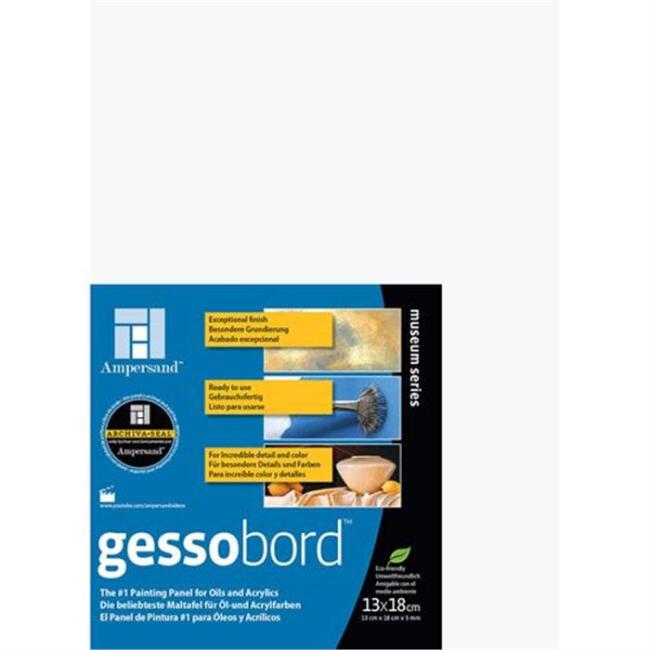 Gvn Art Ampersand Pres Tuval 13x18 cm Gessobord - 1