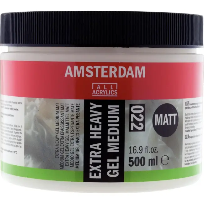 Talens Amsterdam Extra Heavy Gel Medium Matt Ekstra Yoğun Akrilik Boya Medyumu Mat 500 ml 022 - 1