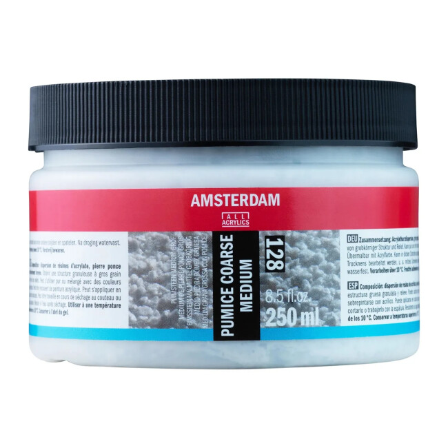 Amsterdam Pumice Coarse Medium Kalın Doku Pomza Medyum 250 ml 128 - Amsterdam