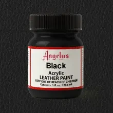 Angelus Akrilik Deri Boyası 29.5 ml Black 720-001 - Angelus (1)