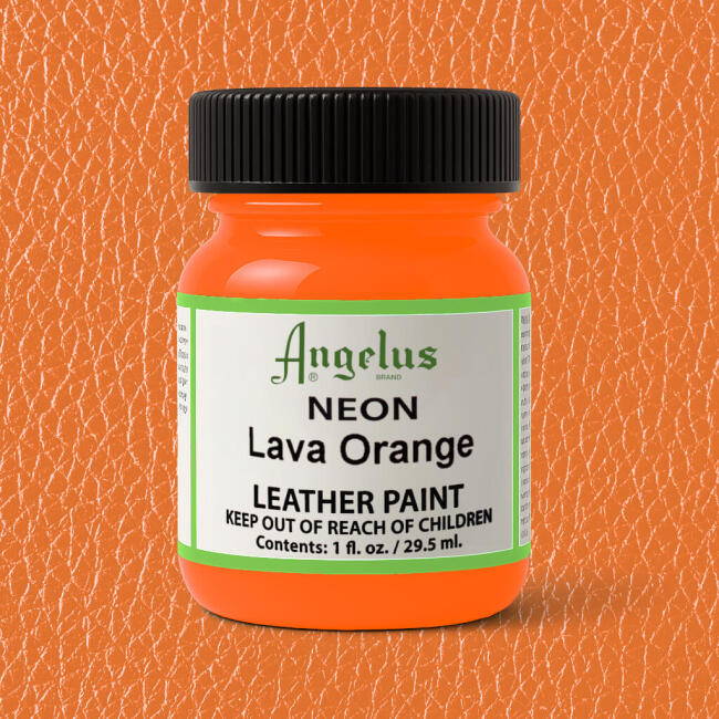 Angelus Akrilik Deri Boyası 29.5 ml Neon Lava Orange 725-130 - 2
