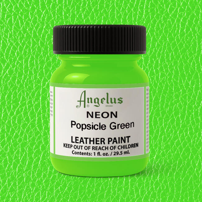 Angelus Akrilik Deri Boyası 29.5 ml Neon Popsicle Green 725-126 - 2