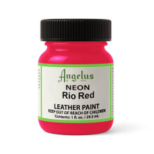 Angelus Akrilik Deri Boyası 29.5 ml Neon Rio Red 725-120 - Angelus