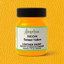 Angelus Akrilik Deri Boyası 29.5 ml Neon Sunset Yellow 725-128 - Angelus (1)