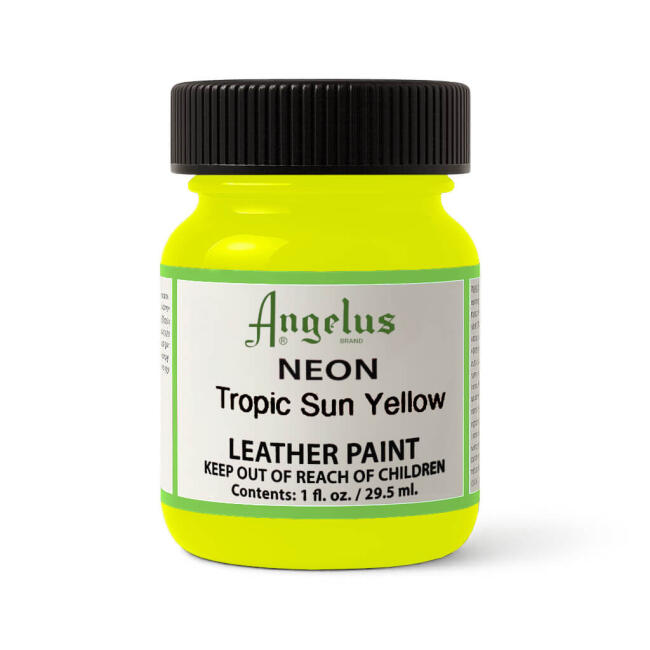 Angelus Akrilik Deri Boyası 29.5 ml Neon Tropic Sun Yellow 725-127 - 1