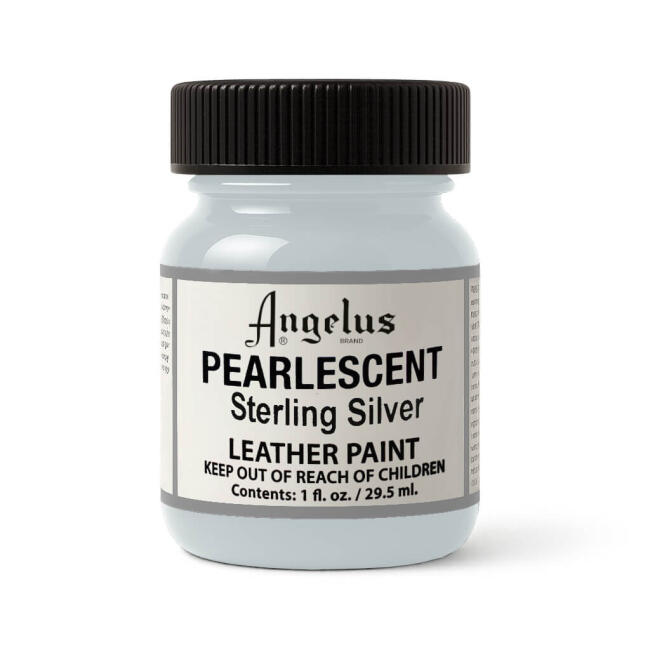 Angelus Akrilik Deri Boyası 29.5 ml Pearlescent Sterling Silver 733-454 - 1
