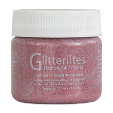 Angelus Glitterlites Simli Deri Cila Boyası 29.5 ml Candy Pink 730-230 - Angelus