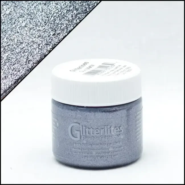 Angelus Glitterlites Simli Deri Cila Boyası 29.5 ml Gunmetal 730-223 - 2