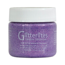 Angelus Glitterlites Simli Deri Cila Boyası 29.5 ml Lavender Lace 730-228 - Angelus