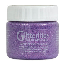 Angelus Glitterlites Simli Deri Cila Boyası 29.5 ml Lavender Lace 730-228 - Angelus