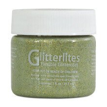 Angelus Glitterlites Simli Deri Cila Boyası 29.5 ml Limelite 730-225 - Angelus