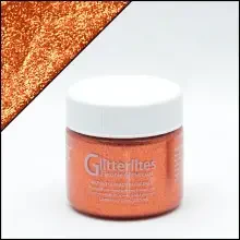Angelus Glitterlites Simli Deri Cila Boyası 29.5 ml Orange Orange 730-236 - Angelus (1)