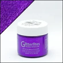 Angelus Glitterlites Simli Deri Cila Boyası 29.5 ml Princess Purple 730-229 - Angelus (1)