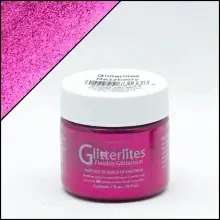 Angelus Glitterlites Simli Deri Cila Boyası 29.5 ml Razzberry 730-233 - Angelus (1)
