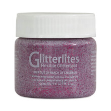 Angelus Glitterlites Simli Deri Cila Boyası 29.5 ml Razzberry 730-233 - Angelus