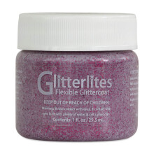 Angelus Glitterlites Simli Deri Cila Boyası 29.5 ml Razzberry 730-233 - Angelus