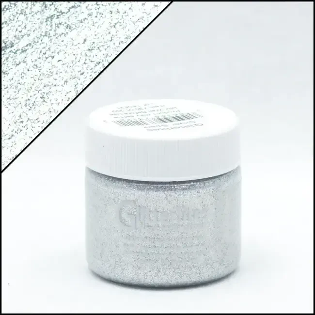 Angelus Glitterlites Simli Deri Cila Boyası 29.5 ml Silver Spark 730-222 - 2