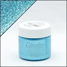 Angelus Glitterlites Simli Deri Cila Boyası 29.5 ml Sky Blue 730-226 - Angelus (1)