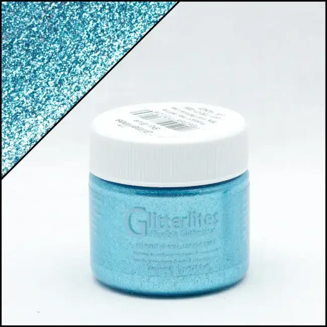 Angelus Glitterlites Simli Deri Cila Boyası 29.5 ml Sky Blue 730-226 - 2