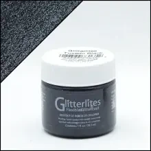 Angelus Glitterlites Simli Deri Cila Boyası 29.5 ml Tuxedo Black 730-235 - Angelus (1)