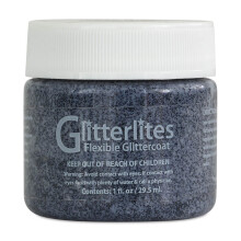 Angelus Glitterlites Simli Deri Cila Boyası 29.5 ml Tuxedo Black 730-235 - Angelus