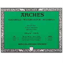 Arches Cold Press Sulu Boya Blok 300 g 26x36 cm 20 Yaprak - Arches